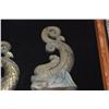 Image 3 : PAIR OF HEAVY CAST METAL KOI FISH, DOUBLE SIDED (PAIR)