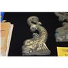 Image 4 : PAIR OF HEAVY CAST METAL KOI FISH, DOUBLE SIDED (PAIR)