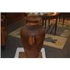 Image 2 : 33" KOA VASE W/BUTTERFLY PATCHES, MARKED KOA HAWAII; SIGNED E. ADAMS