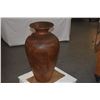 Image 9 : 33" KOA VASE W/BUTTERFLY PATCHES, MARKED KOA HAWAII; SIGNED E. ADAMS