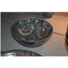 Image 10 : COLLECTION OF CHINESE FAMILLE ROSE PLATES, BOWLS, CUPS & SAUCERS & PLATTER (DOES NOT INCLUDE STAND)