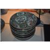 Image 9 : COLLECTION OF CHINESE FAMILLE ROSE PLATES, BOWLS, CUPS & SAUCERS & PLATTER (DOES NOT INCLUDE STAND)
