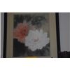 Image 2 : FRAMED WATERCOLOR, FLOWERS; CHOP SIGNED (22 1/2" X 25 1/2")