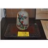 Image 1 : JAPANESE INU YAMA GOURD SHAPED BOTTLE, 19TH C. W/HAND CARVED STAND (2 PCS)