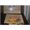 Image 1 : JAPANESE FLORAL PAINTINGS; SIGNED (3 PCS)