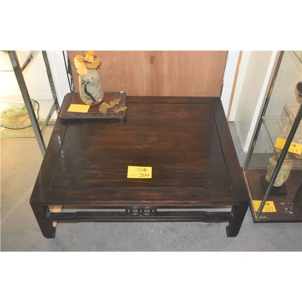 CHINESE HARDWOOD KANG TABLE (36" X 30" X 12")