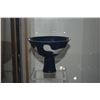 Image 4 : CHINESE DARK BLUE FOOTED CUP, FISH MOTIF, MARKED GREAT MING YUANDE (6" X 4 3/4")