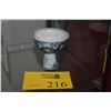 Image 1 : CHINESE DRAGON FOOTED PORCELAIN CUP, BLUE & WHITE, MARKED GREAT MING YUANDE (3 1/2" X 3 1/4")