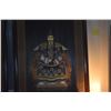 Image 6 : CHINESE ANCESTRAL PORTRAIT WALL PLAQUES IN THE CHINOISERIE STYLE (CHINESE EMPEROR & EMPRESS) (30" X 