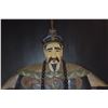 Image 7 : CHINESE ANCESTRAL PORTRAIT WALL PLAQUES IN THE CHINOISERIE STYLE (CHINESE EMPEROR & EMPRESS) (30" X 