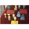 Image 1 : MIXED LOT: MINIATURE VASES, COVERED JARS, CLOISONNE, LACQUER BOXES & FIGURES (13 PCS)