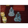 Image 4 : MIXED LOT: MINIATURE VASES, COVERED JARS, CLOISONNE, LACQUER BOXES & FIGURES (13 PCS)