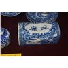 Image 3 : COLLECTION OF VINTAGE BLUE & WHITE PILLOW, PLATES, CUPS, VASE & GINGER JARS (9 PCS) (DOES NOT INCLUD