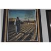 Image 2 : FRAMED OIL PAINTING, FARMER; SIGNED (24" X 27")