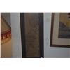 Image 2 : FRAMED JAPANESE ART OF MYTHICAL BEAST; SIGNED (8" X 30")