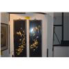 Image 1 : PAIR CHINESE INLAID MOTHER OF PEARL BIRD & FLOWER HANGING WALL PANELS (PAIR) (36" X 12" EA.)