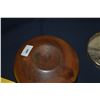 Image 3 : BLAIR MONKEYPOD LEAF BOWL & MILO WOOD OIL LAMP; SIGNED S. DOUGHTIE, 11/96 (2 PCS)