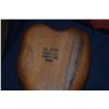 Image 5 : BLAIR MONKEYPOD LEAF BOWL & MILO WOOD OIL LAMP; SIGNED S. DOUGHTIE, 11/96 (2 PCS)