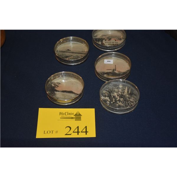 COASTERS W/HAWAII PHOTOS (5 PCS)