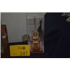 Image 1 : HAND CRAFTED  MINIATURE GUITAR W/HAND PAINTED SOUNDBOARD W/SHOWCASE BY FRANCIS PIMMEL