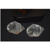 Image 3 : ROSENTHAL CRYSTAL SHELL CANDLE HOLDERS & BROWN CRYSTAL TURTLE (3 PCS) (DOES NOT INCLUDE STAND)