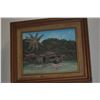 Image 2 : FRAMED OIL PAINTING, "HALEIWA"; SIGNED (14" X 12")