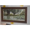 Image 2 : FRAMED OIL ON CANVAS; SIGNED PIANE '67 (35" X 20")