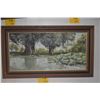 Image 3 : FRAMED OIL ON CANVAS; SIGNED PIANE '67 (35" X 20")