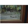 Image 4 : FRAMED OIL ON CANVAS; SIGNED PIANE '67 (35" X 20")