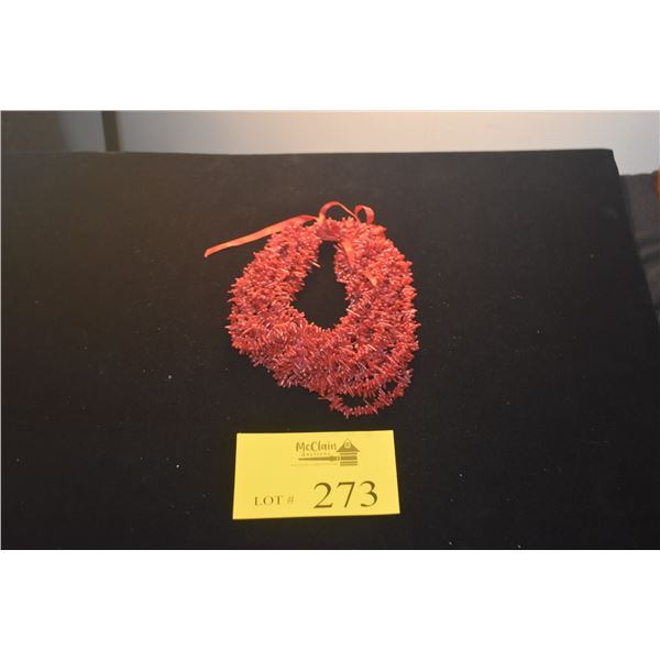 DEEP SEA RED CORAL BRANCH TIPS LEI