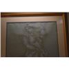 Image 3 : FRAMED ORIGINAL MADGE TENNENT CHARCOAL DRAWING; SIGNED & DTD 1939 (28 1/4" X 34 3/4")