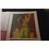 Image 4 : VINTAGE 1952 HONOLULU STAR BULLETIN "MELE KALIKIMAKA" PRINT OF "HAWAIIAN DECORATION" BY JOHN KELLY