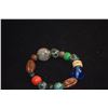 Image 7 : JADE & BONE HORSE NECKLACE & MIXED COLLECTOR'S BEAD BRACELET (2 PCS)