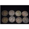 Image 2 : MORGAN SILVER DOLLARS - 1886 (1), 1896 (1), 1899 (1), 1921 (5) (8 PCS)