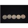 Image 15 : 1940-1949 WASHINTON SILVER QUARTERS - 1940 (4), (1941 (6), 1942 (11),1943 (10), 1944 (10), 1945 (5),
