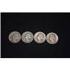 Image 18 : 1940-1949 WASHINTON SILVER QUARTERS - 1940 (4), (1941 (6), 1942 (11),1943 (10), 1944 (10), 1945 (5),