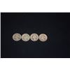 Image 4 : 1940-1949 WASHINTON SILVER QUARTERS - 1940 (4), (1941 (6), 1942 (11),1943 (10), 1944 (10), 1945 (5),