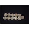 Image 8 : 1940-1949 WASHINTON SILVER QUARTERS - 1940 (4), (1941 (6), 1942 (11),1943 (10), 1944 (10), 1945 (5),