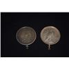Image 2 : PENDANTS: 1923 PEACE SILVER DOLLAR & 1921 MORGAN SILVER DOLLAR (2 PCS)