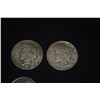 Image 2 : 1830 CAPPED BUST HALF DOLLAR, BRAIDED HAIR LARGE CENT, COPPER COINS (5) & PEACE SILVER DOLLARS (2) (