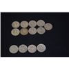 Image 17 : 1950-1959 WASHINGTON SILVER QUARTERS - 1950 (6), 1951 (5), 1952 (5), 1953 (12), 1954 (11), 1955 (1),
