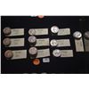 Image 1 : 1950-1959 WASHINGTON SILVER QUARTERS - 1950 (6), 1951 (5), 1952 (5), 1953 (12), 1954 (11), 1955 (1),