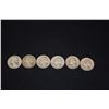 Image 2 : 1950-1959 WASHINGTON SILVER QUARTERS - 1950 (6), 1951 (5), 1952 (5), 1953 (12), 1954 (11), 1955 (1),
