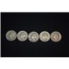 Image 4 : 1950-1959 WASHINGTON SILVER QUARTERS - 1950 (6), 1951 (5), 1952 (5), 1953 (12), 1954 (11), 1955 (1),