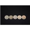 Image 5 : 1950-1959 WASHINGTON SILVER QUARTERS - 1950 (6), 1951 (5), 1952 (5), 1953 (12), 1954 (11), 1955 (1),
