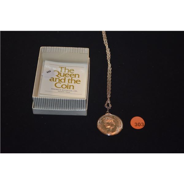 REPLICA QUEEN LILIUOKALANI COIN NECKLACE (EDWARD D. SULTON CO., LTD)
