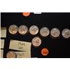 Image 2 : 1960-1964 WASHINGTON SILVER QUARTERS - 1960 (3), 1961 (7), 1962 (10), 1963 (5), 1964 (68) (93 PCS)