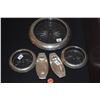 Image 1 : STERLING NUT DISHES & STERLING & GLASS COASTERS (5 PCS)