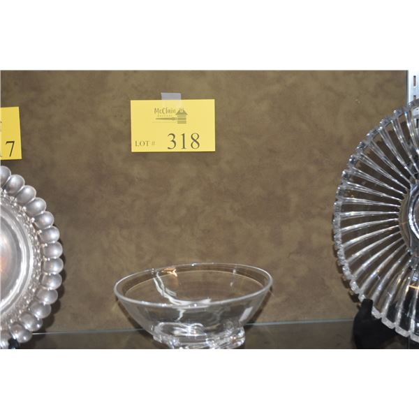 STEUBEN CRYSTAL BOWL; SIGNED