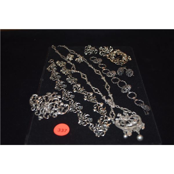 STERLING SILVER JEWELRY (151 G) (8 PCS)